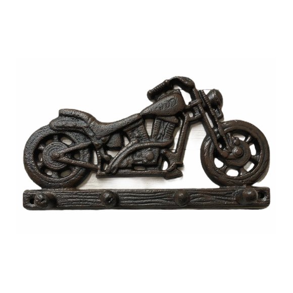 Motorcycle 4 Hooks Hat Key Towel Leash Hanger - Picture 1 of 6